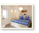 Schlafzimmer des Ferienhauses